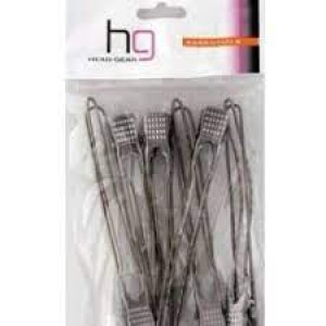 Head Gear Metal hair clips pk6